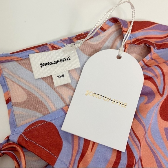 Song of Style Coraline Mini Dress in Aven Multi Swirl Size XXS - Picture 10 of 15